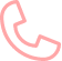 Ein rosa Telefonsymbol auf weißem Hintergrund.