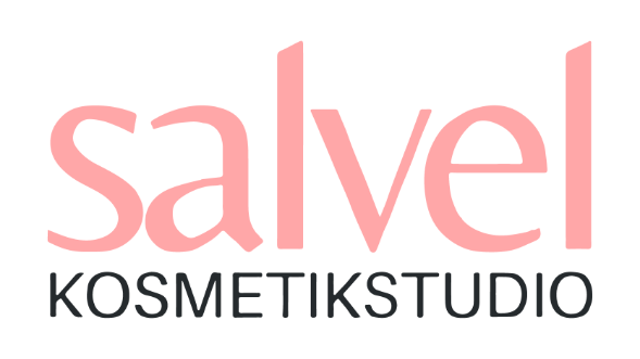 A pink and black logo for salvel kosmetikstudio