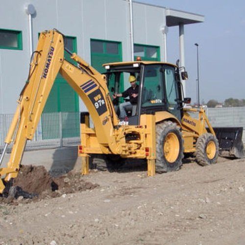 Scavatrice all'opera