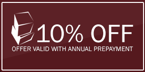 10% Off - Offer Valid with Annual Prepayment