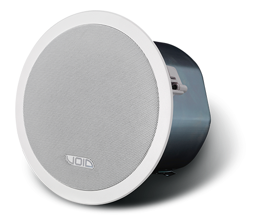 A round speaker with the word void on it