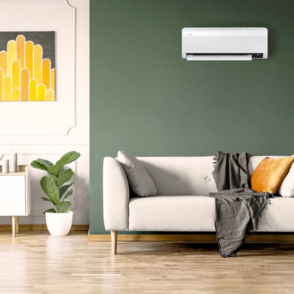 Living Room with Samsung Ductless Unit