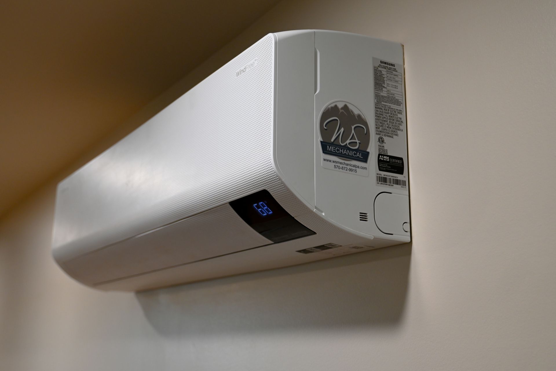 Samsung Ductless Unit Installation, Poconos, PA