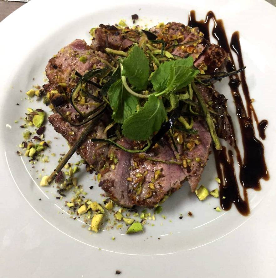 Carne arrostita con aceto balsamico