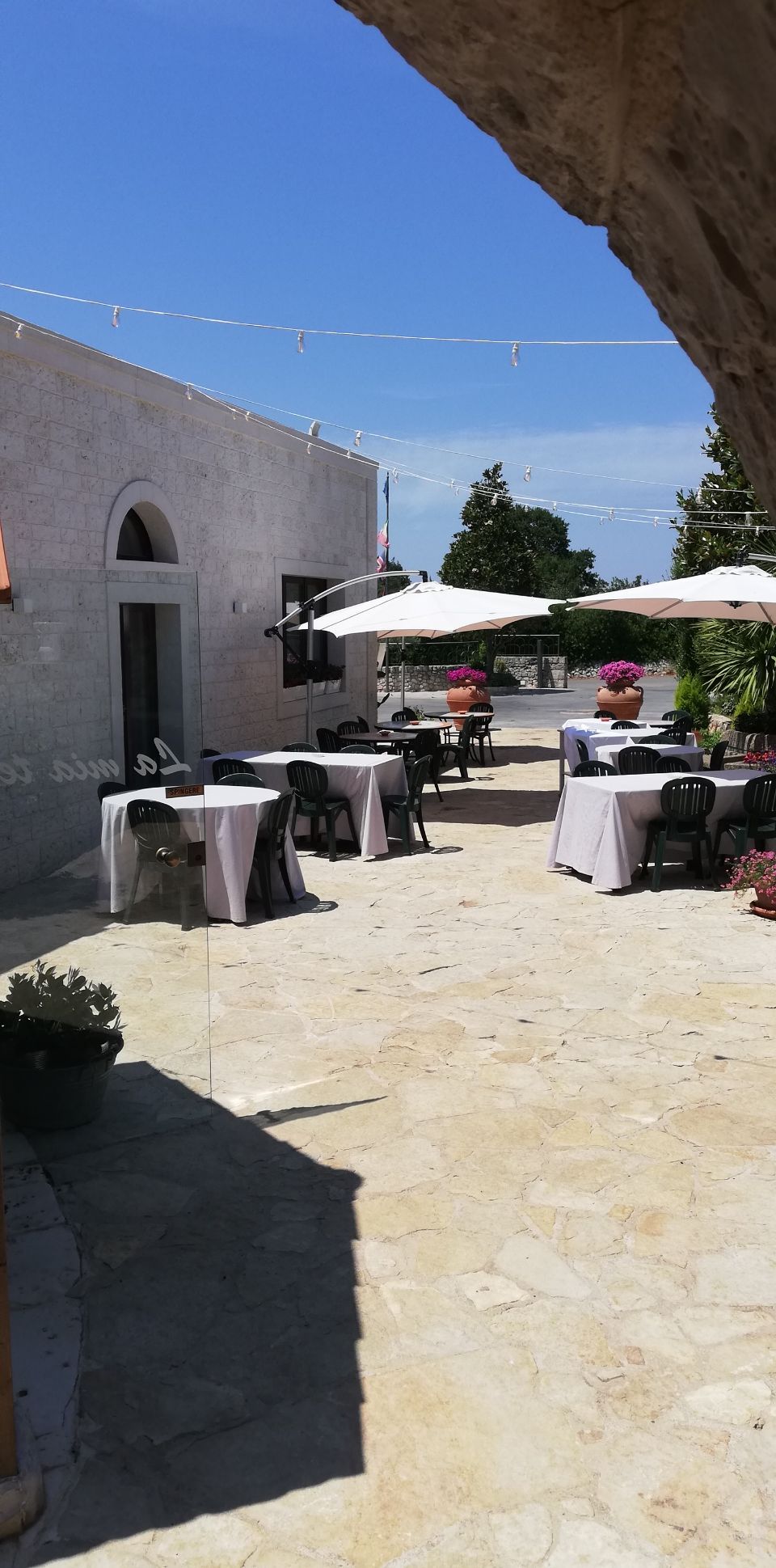 Spazio esterno del ristorante