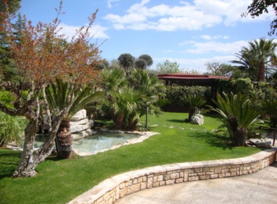 Giardino del ristorante pugliese