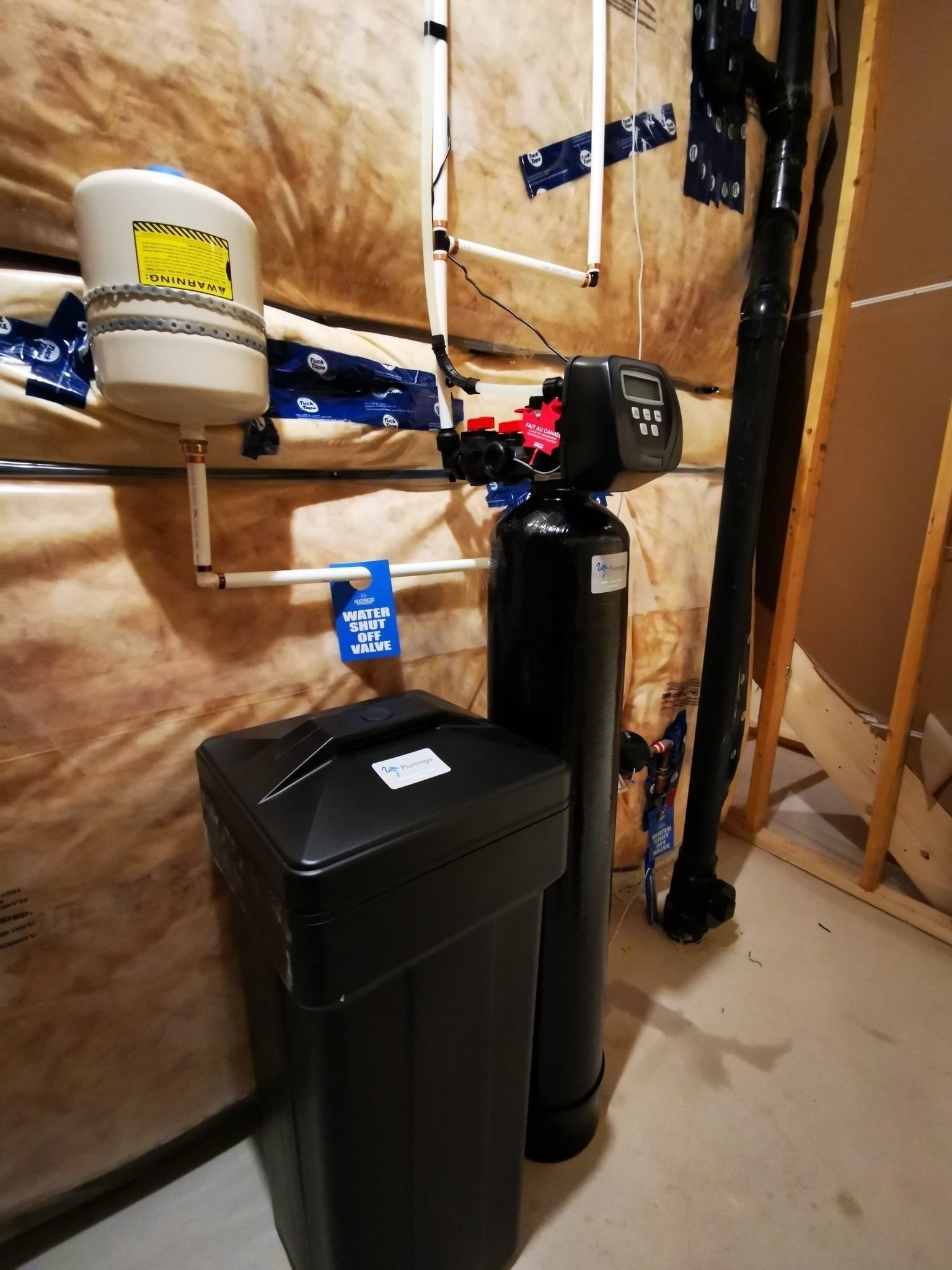 Water softener-carbon filter and 4 stage reverse osmosis