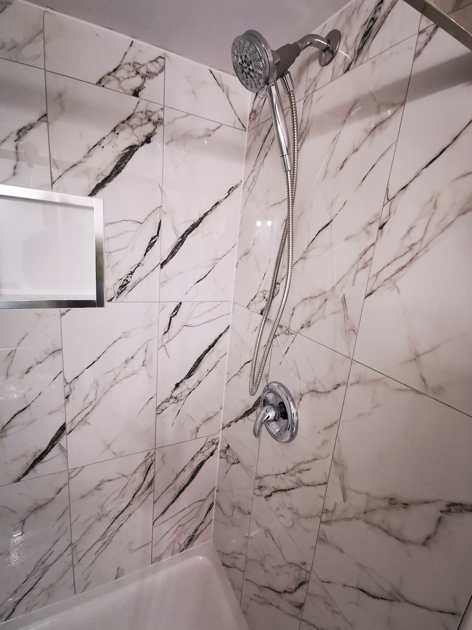 Finish setting up the plumbing of a new bathroom