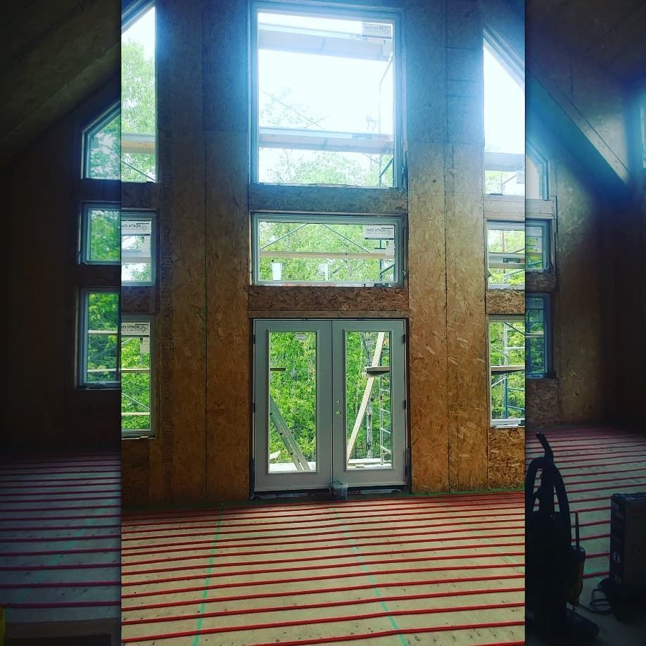 I dont always plumb houses with radiant in-floor heat- but when I do I set the closet flange up an inch and a half higher