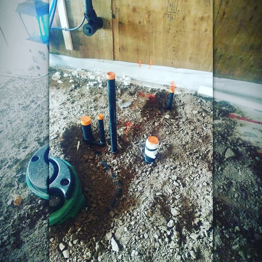 I dont always plumb houses with radiant in-floor heat- but when I do I set the closet flange up an inch and a half higher
