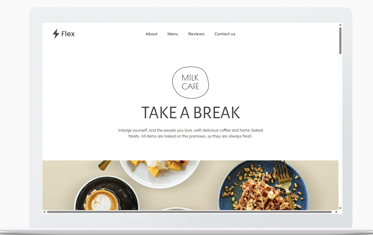 A laptop is open to a website that says take a break.