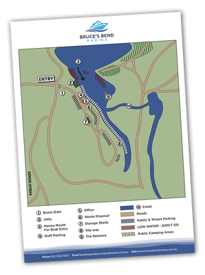 Bruce's Bend Marina Site Plan