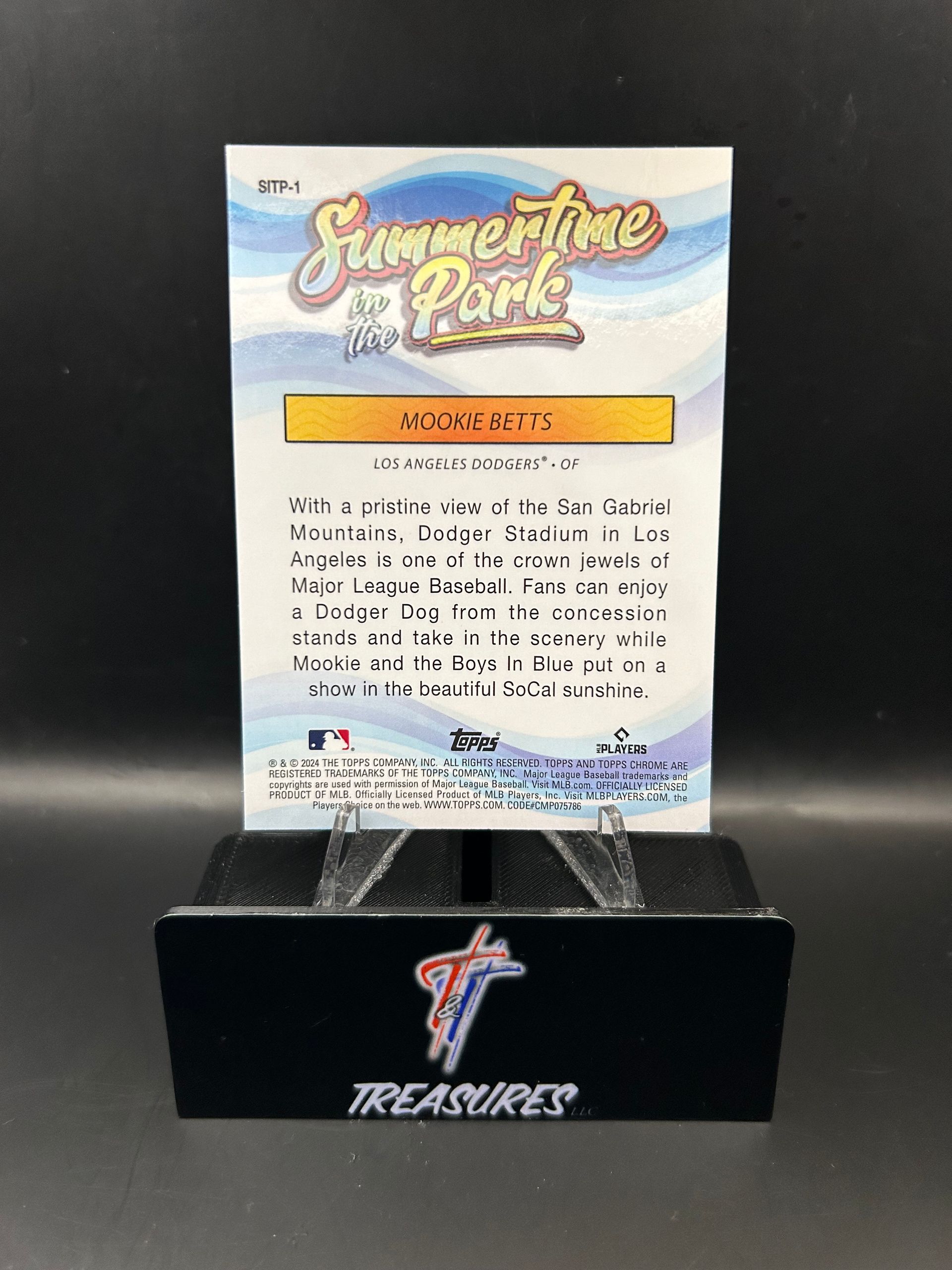 Mookie Betts Summertime In The Park Chrome Refractor