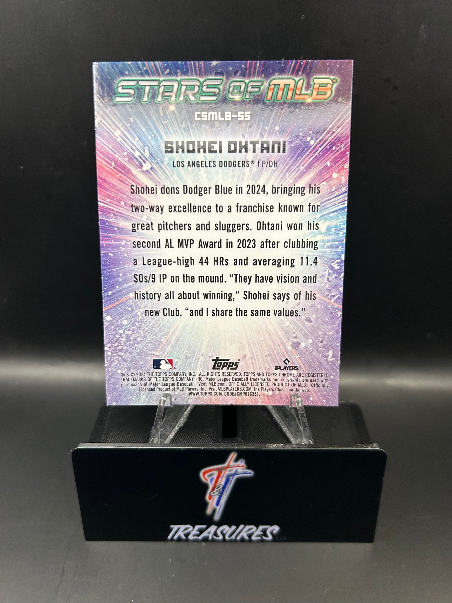 Shohei Ohtani Chrome Stars of MLB