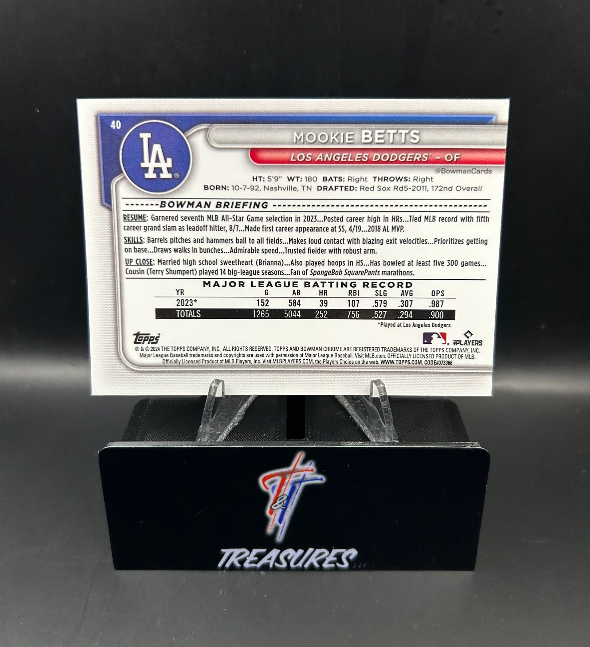 Mookie Betts Mojo Refractor