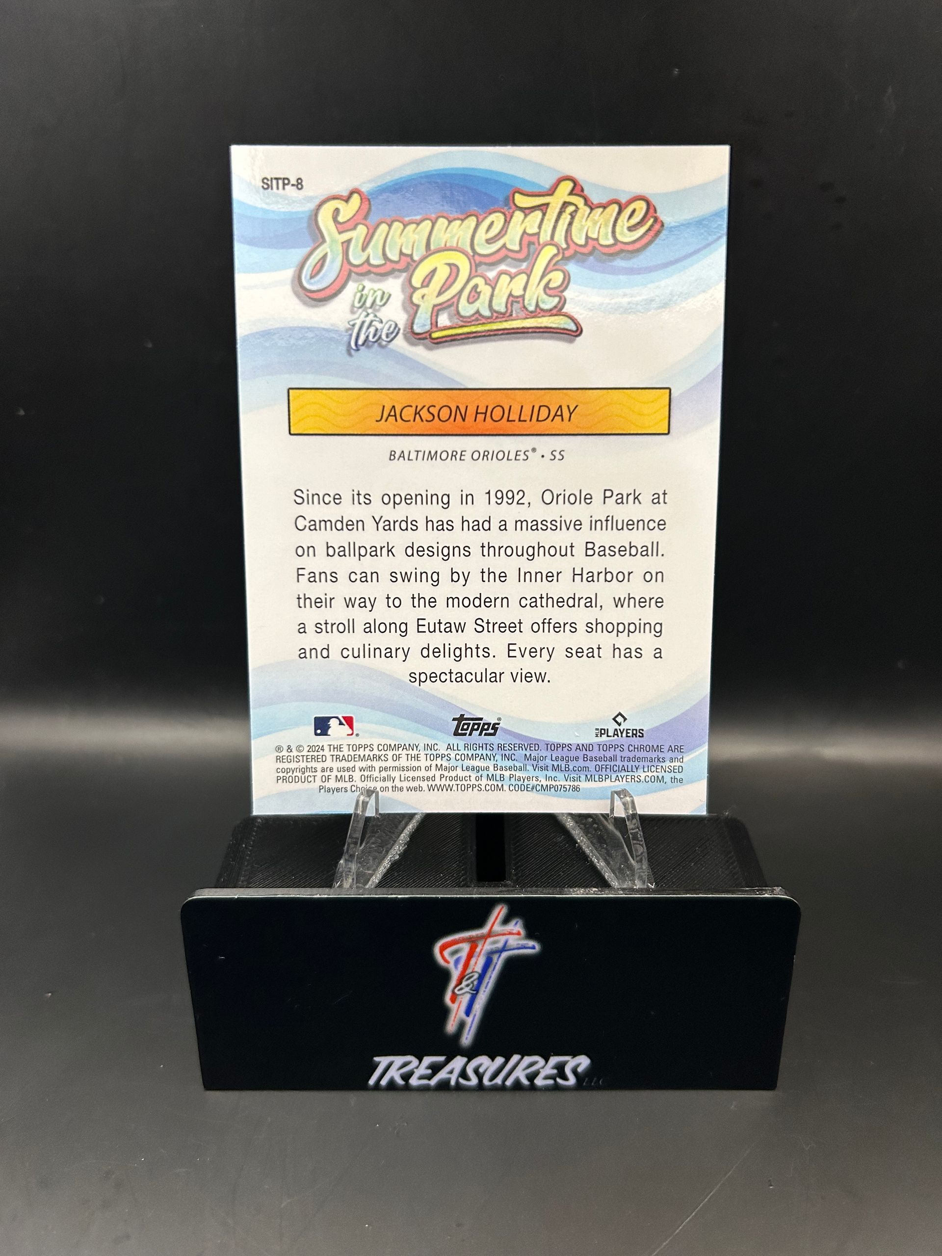 Jackson Holliday RC Summertime In The Park Chrome Refractor