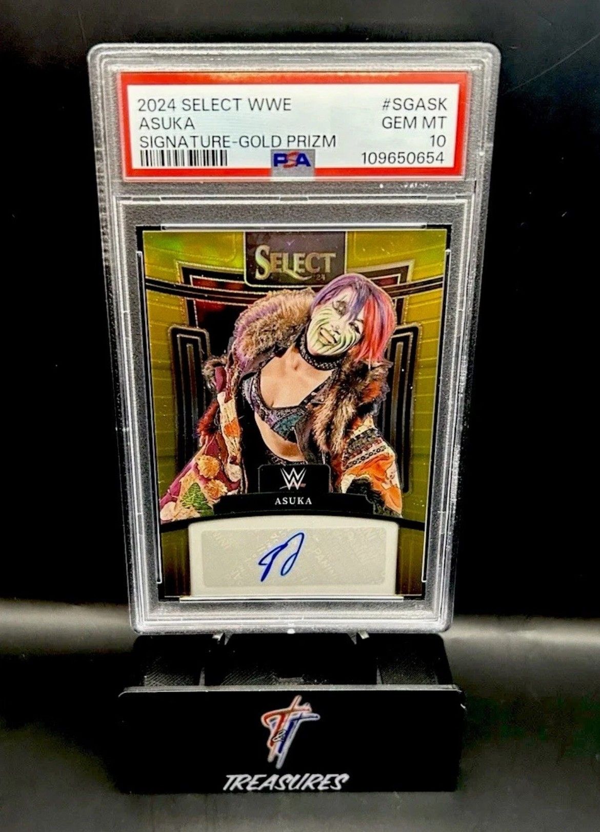 Asuka Signature 2/10 Gold Prizm PSA 10 ~ POP 1!