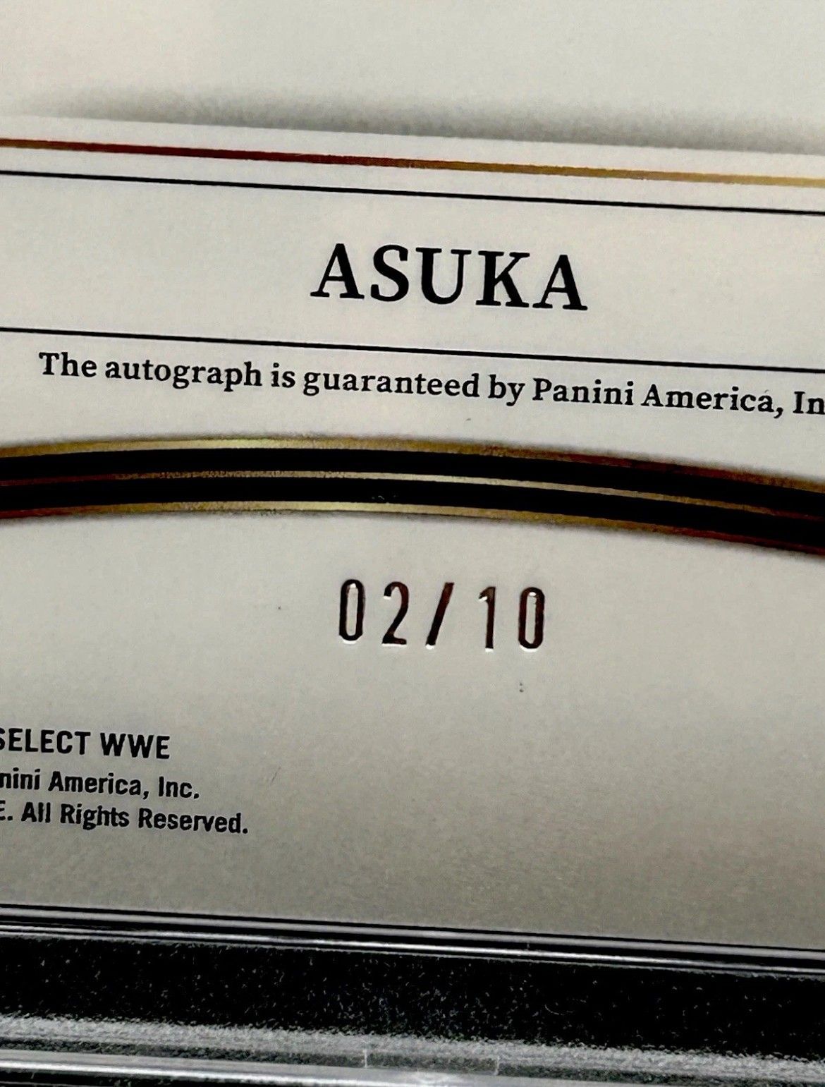 Asuka Signature 2/10 Gold Prizm PSA 10 ~ POP 1!