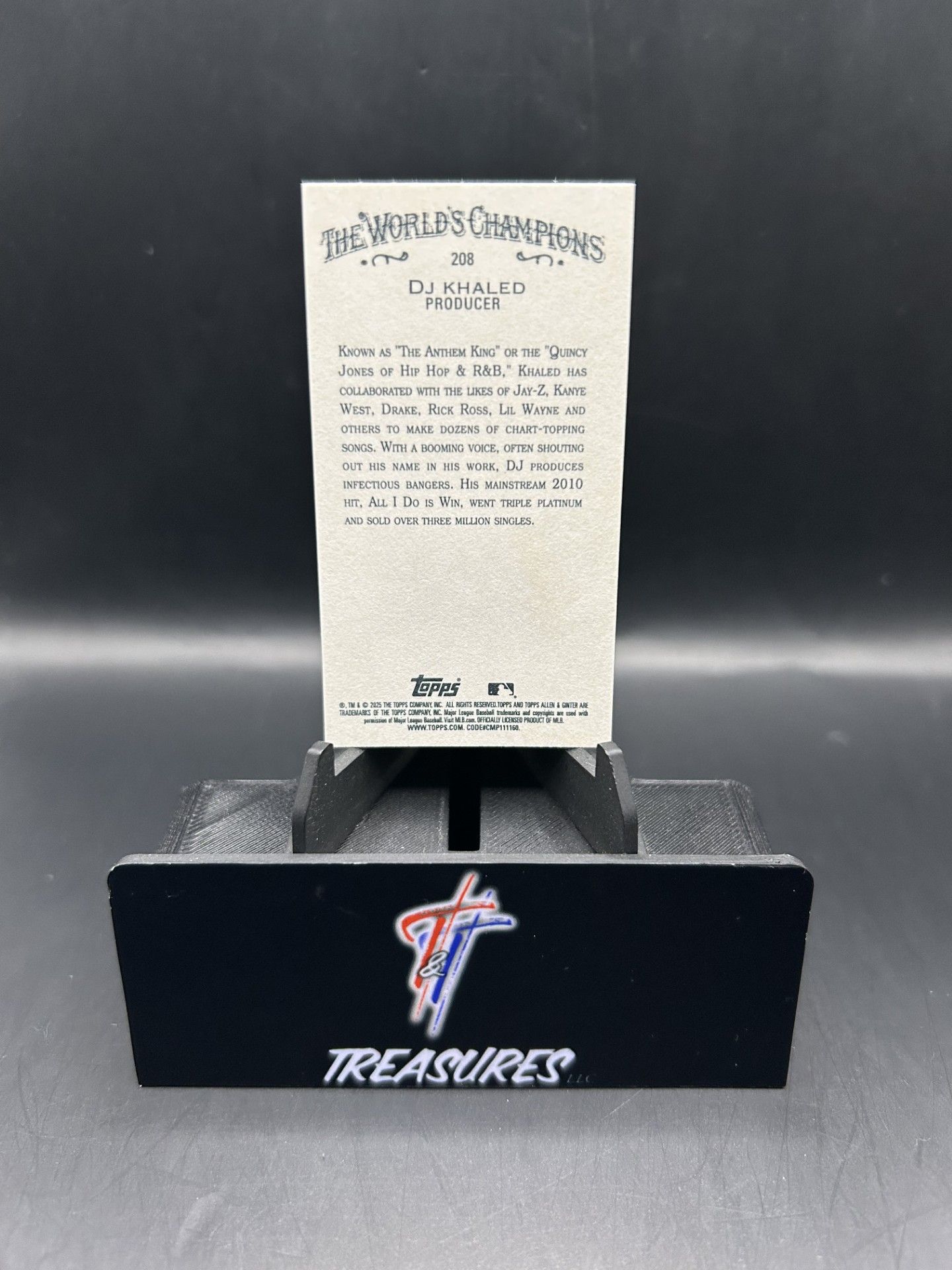 DJ Khalid Producer Mini Gold Border