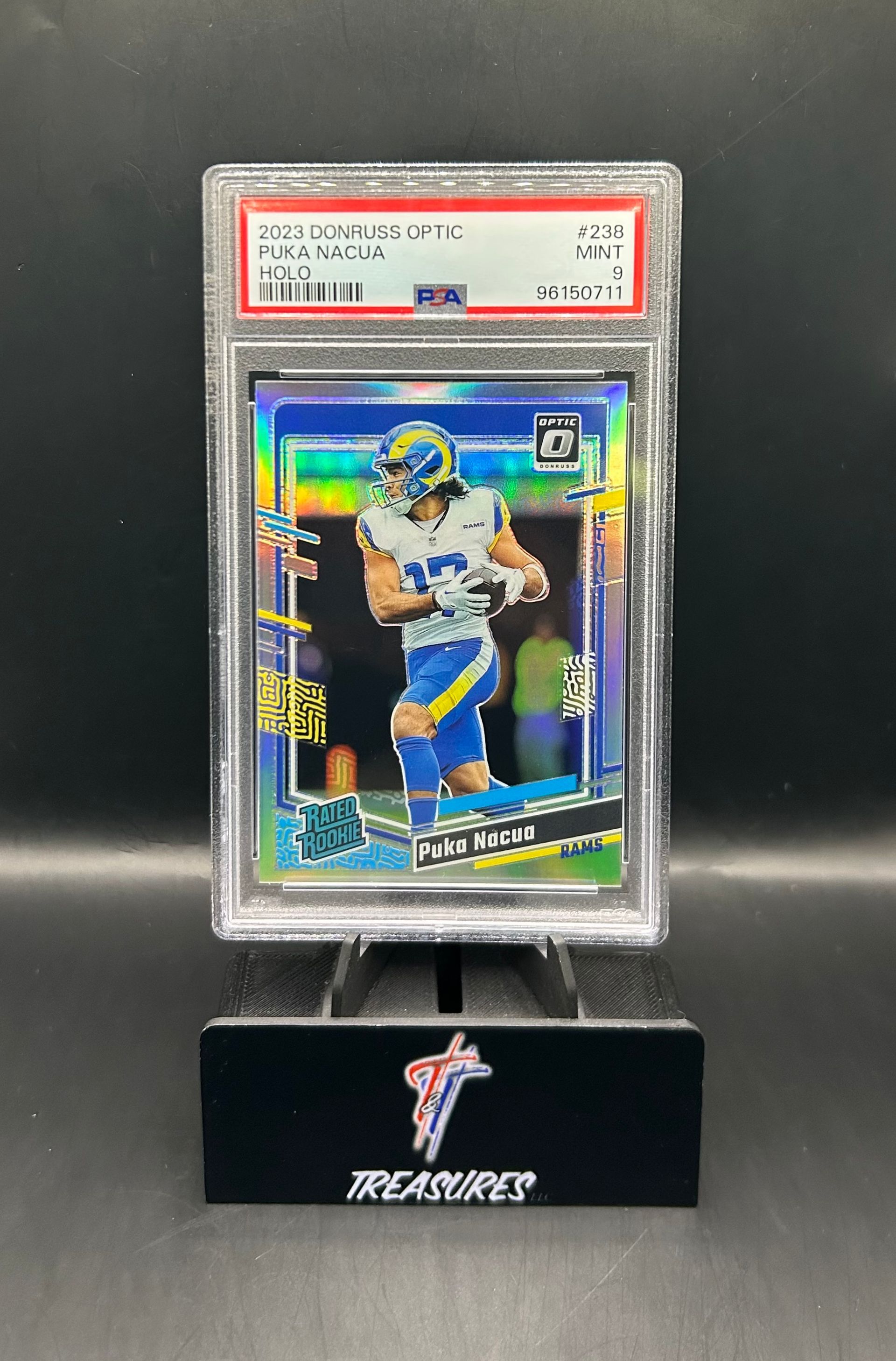 Puka Nacua Rated Rookie Holo PSA 9