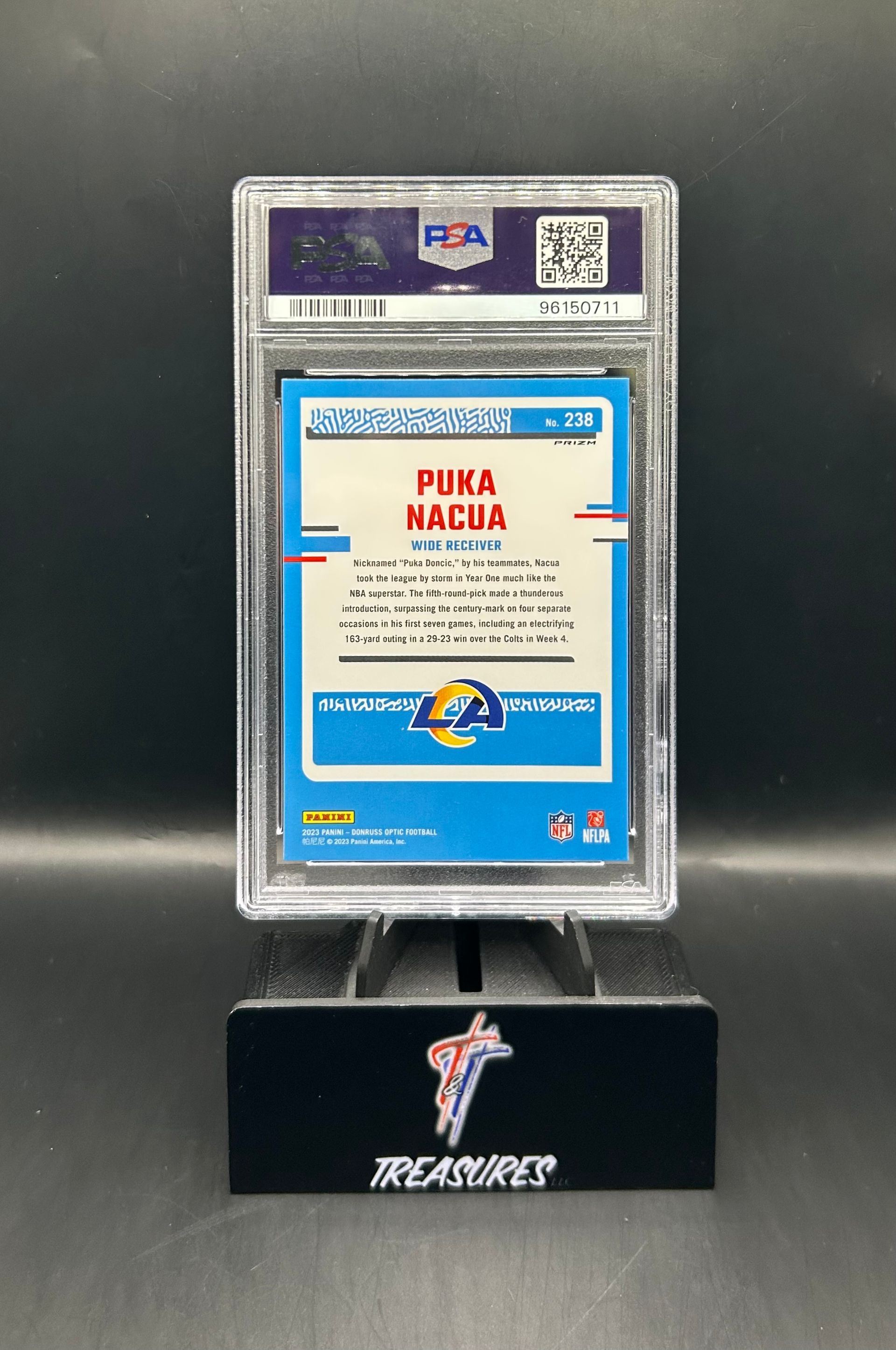 Puka Nacua Rated Rookie Holo PSA 9