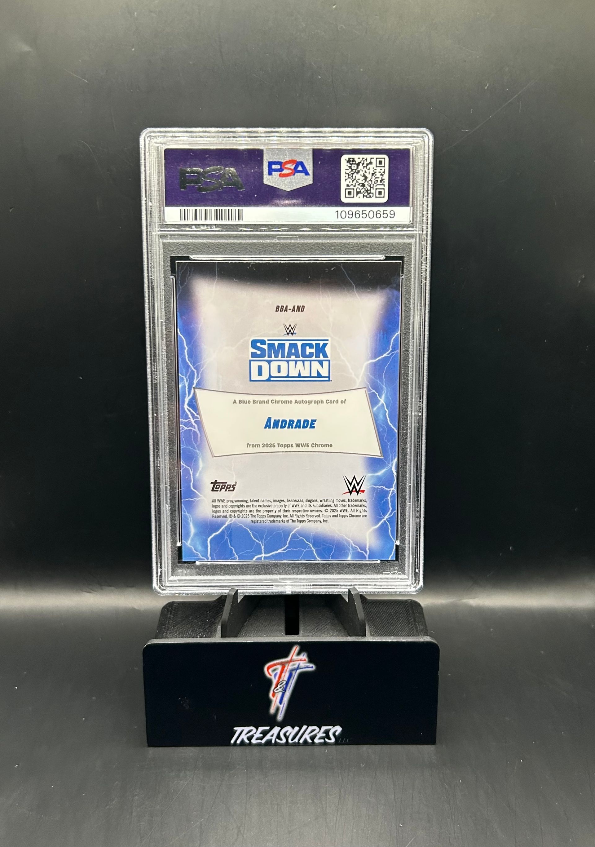 Andrade Auto 43/50 Blue Brand Gold Geometric PSA 9