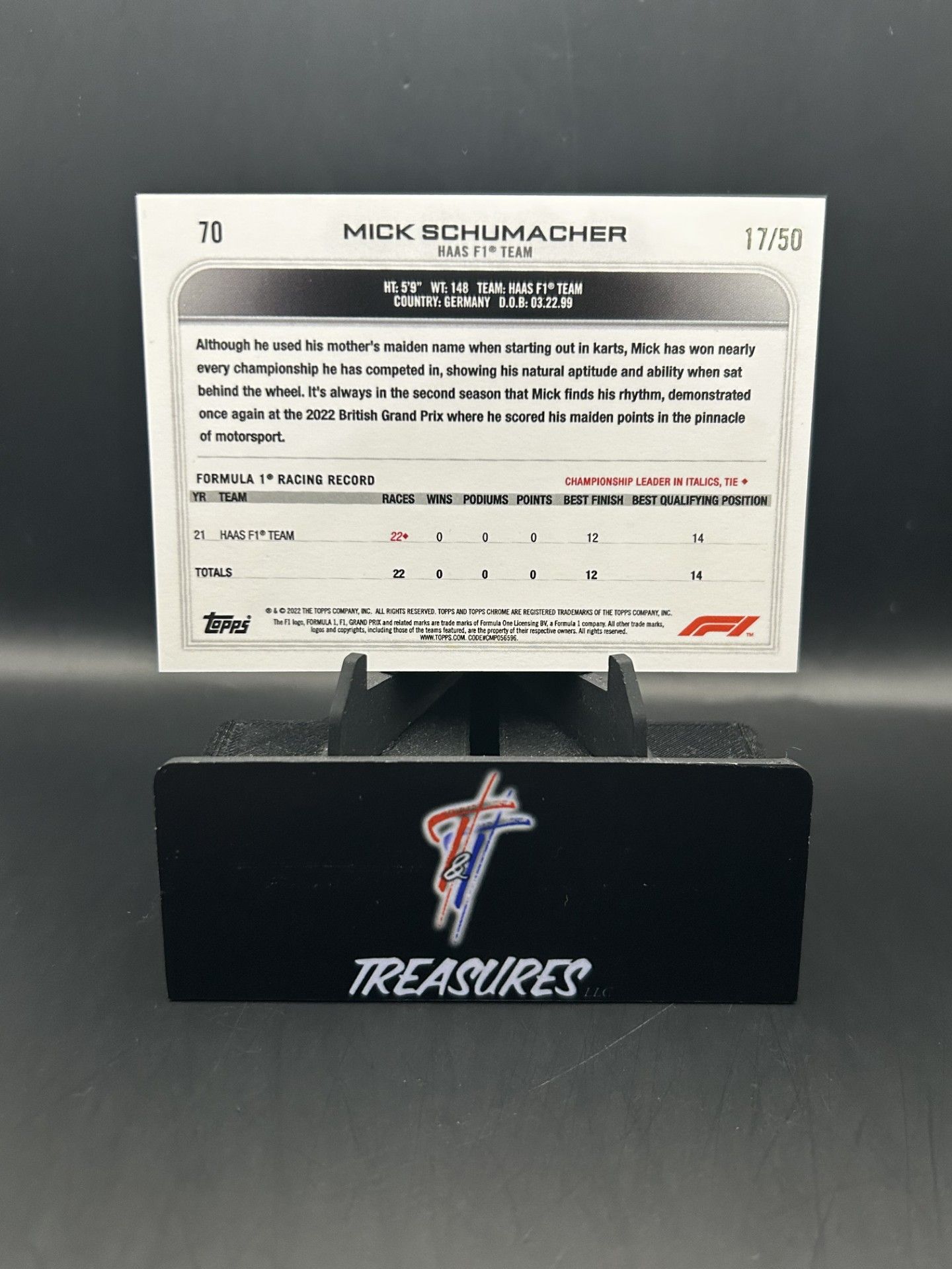 Mick Schumacher Gold Refractor 17/50