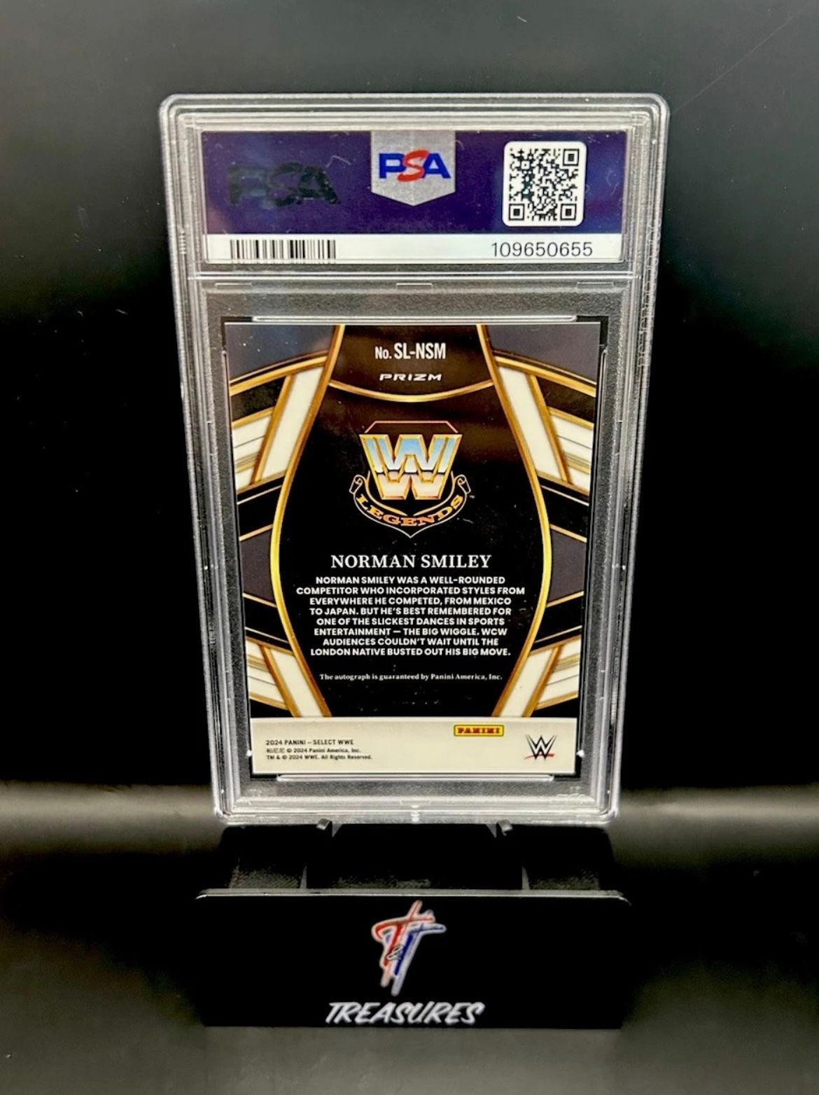 Norman Smiley Gold Prizm Auto 2/10 PSA 10