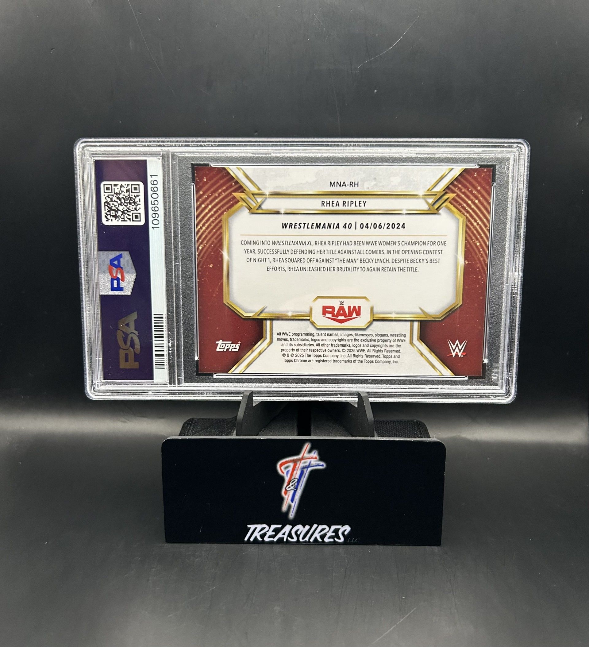 Rhea Ripley Wrestlemania SSP PSA 9