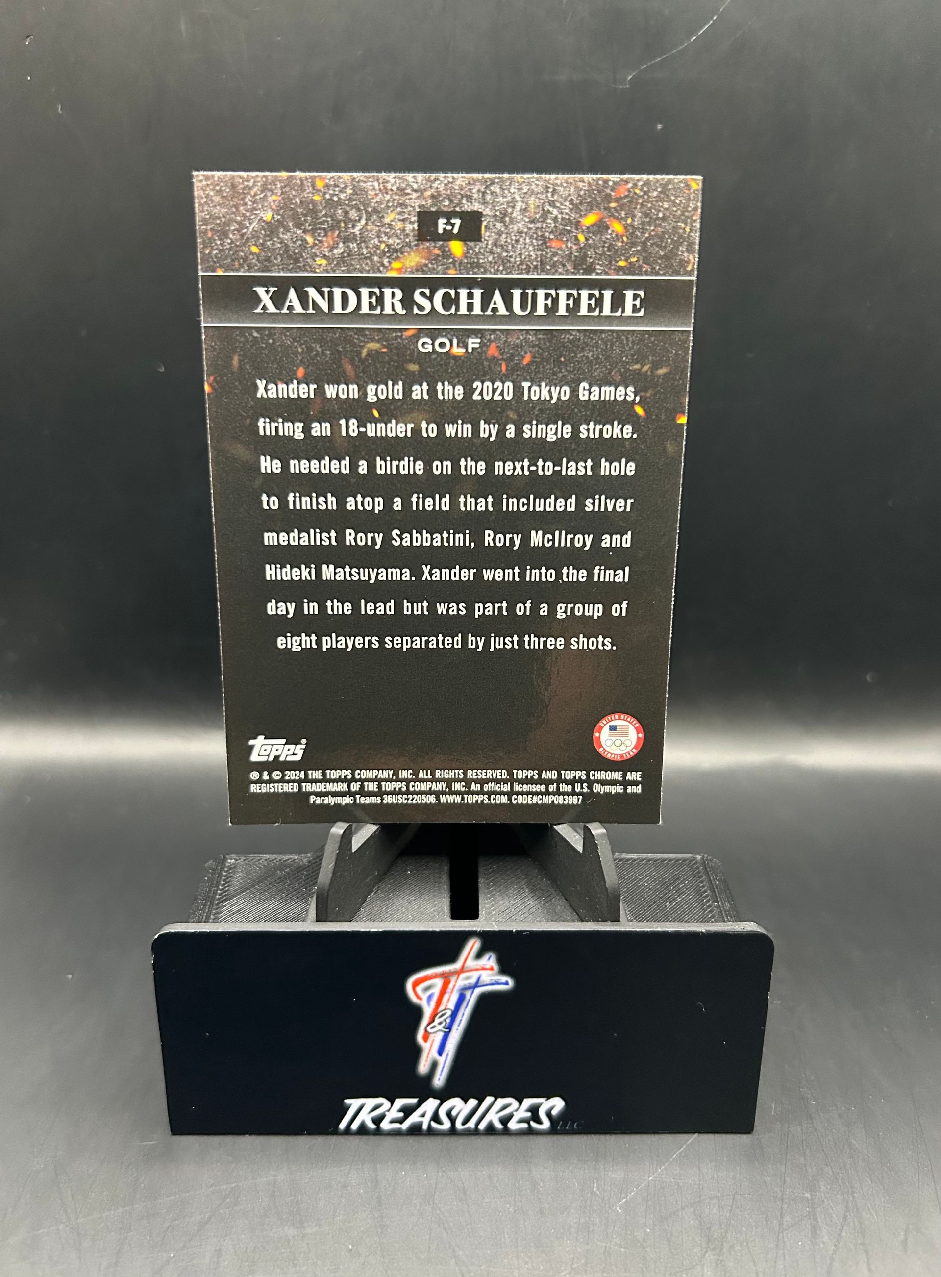 Xander Schauffele Flames Refractor