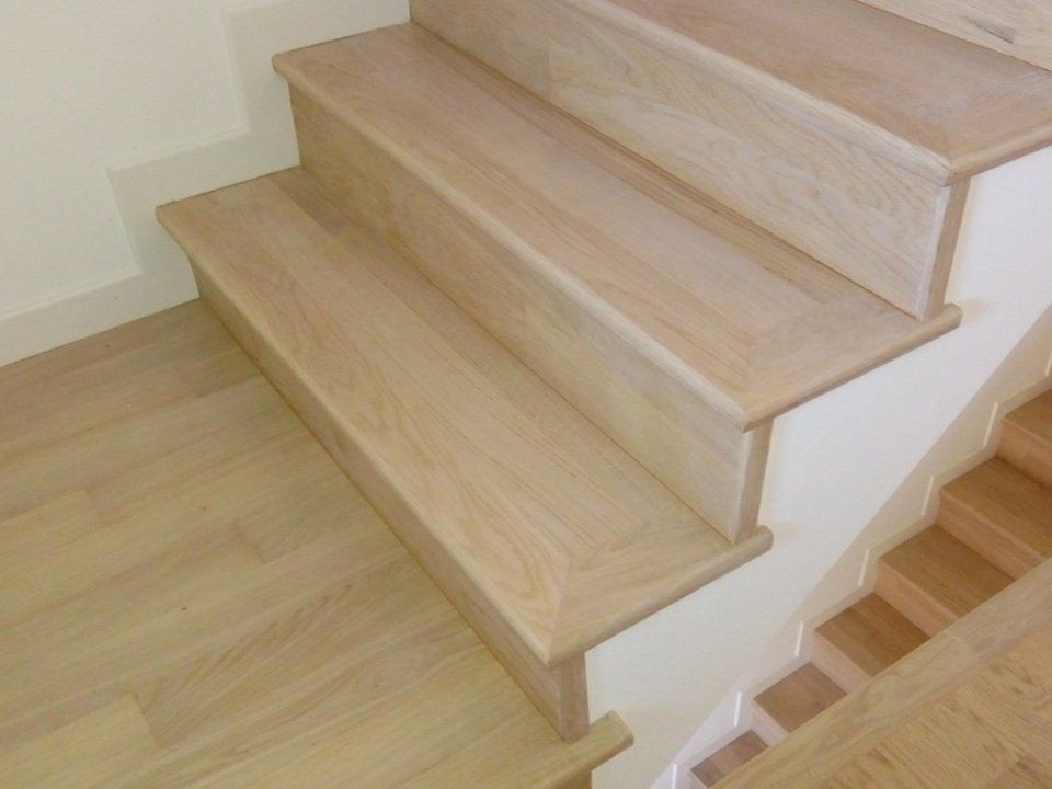 rivestimento in legno per scala