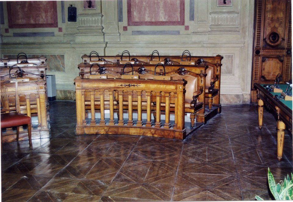 pavimento in legno con decorazione