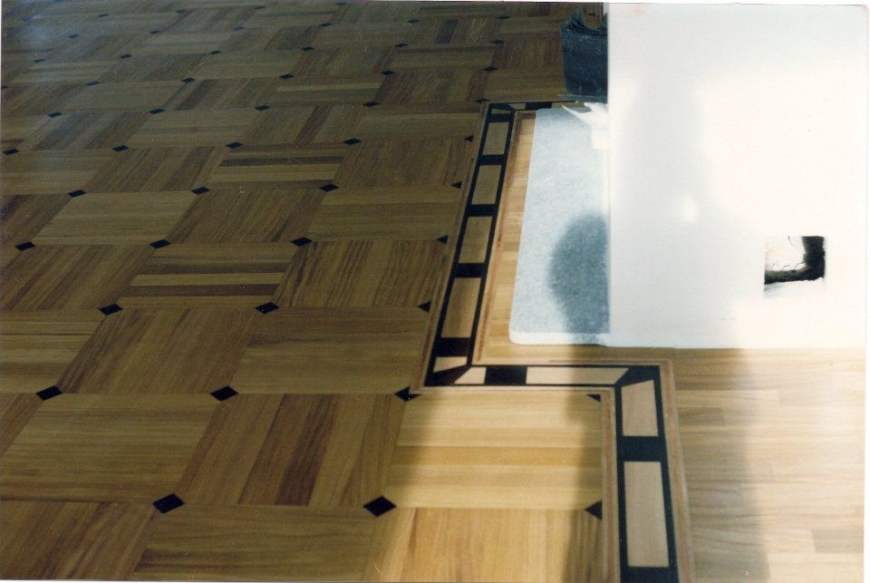 parquet disegnato con fascia