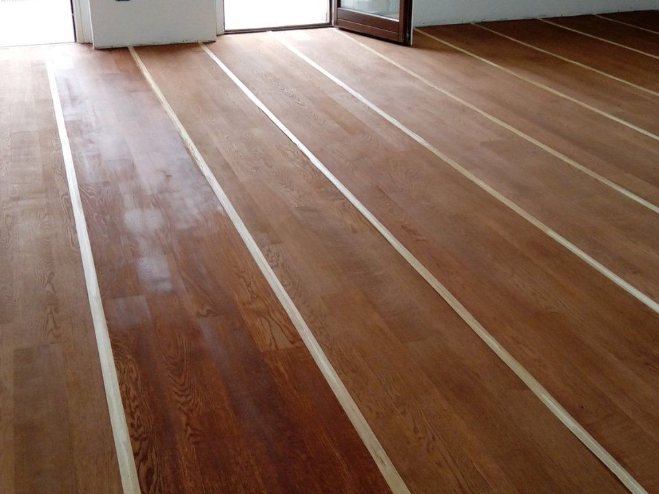 lucidatura e recupero tavole in rovere