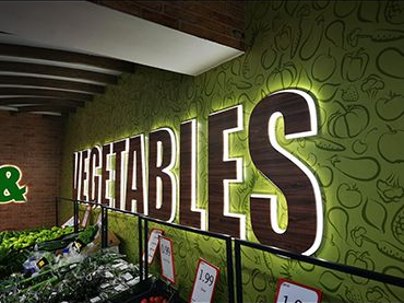 Interior Signage Side Lit Letters