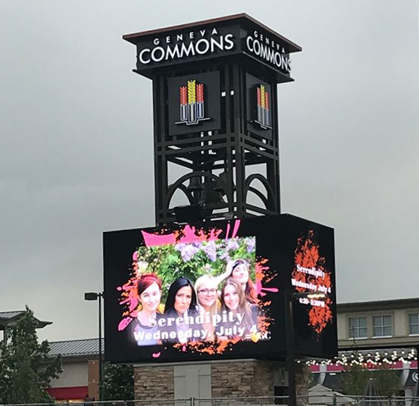 Electronic Message Center EMC Geneva Commons Shopping Center