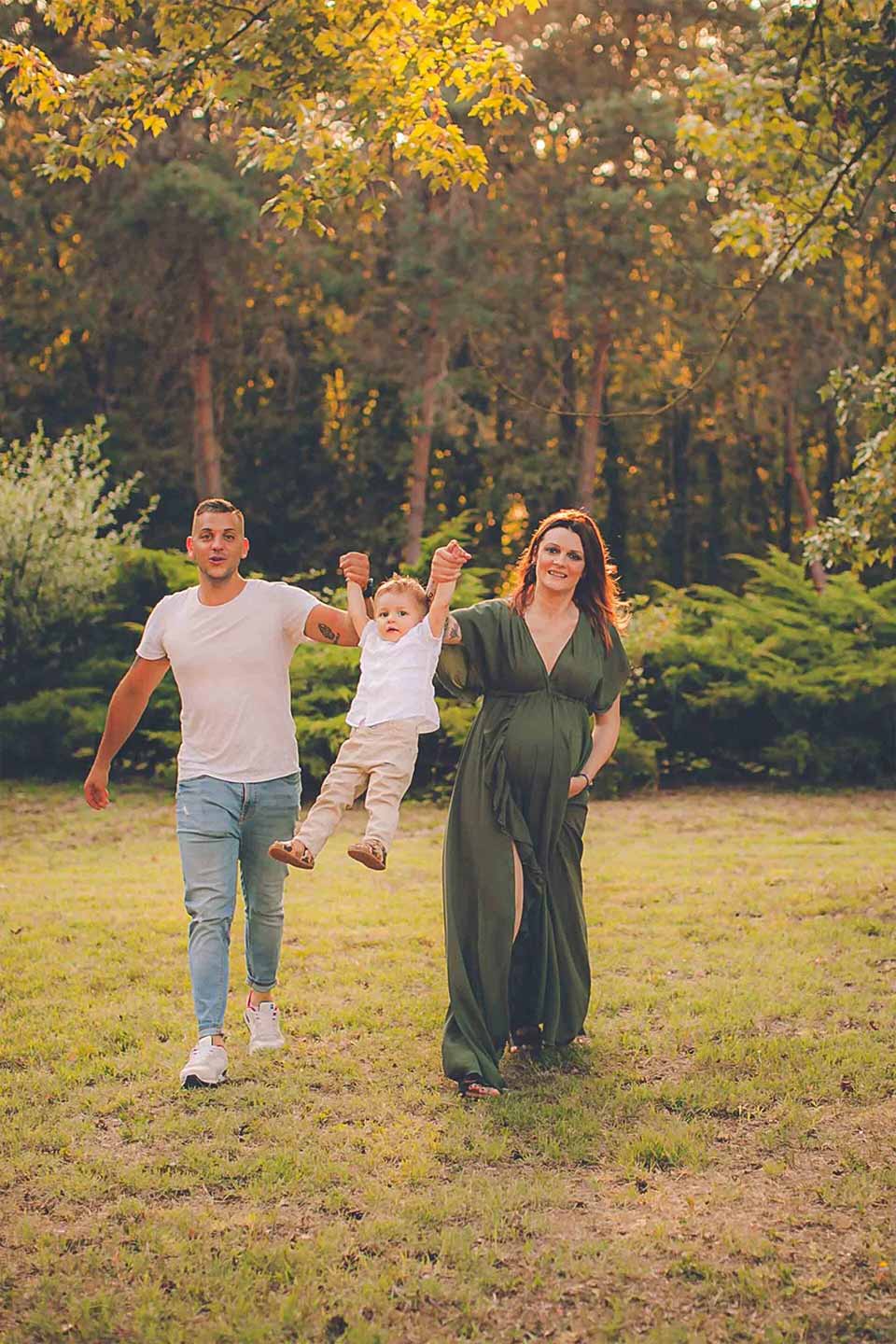 servizi fotografici famiglia all'aperto