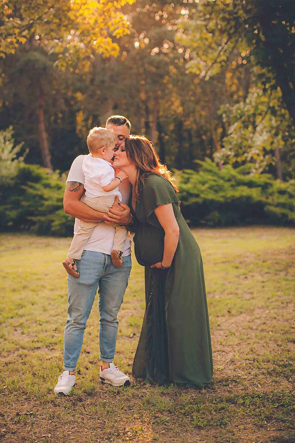 famiglia all'aria aperta