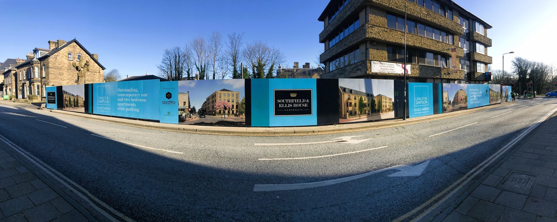 HLB Signs - sign design services - long distance of hoarding 