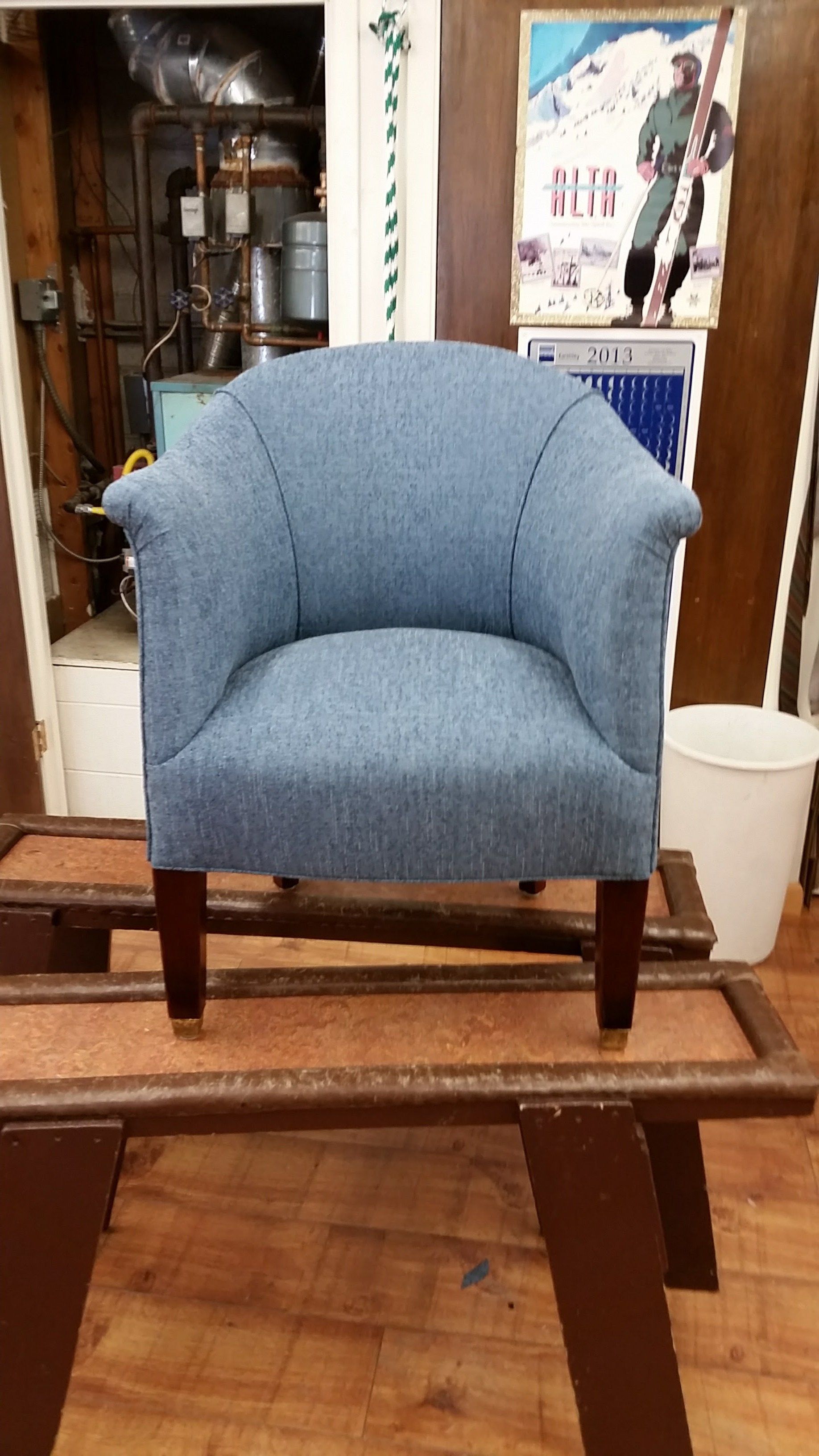 Barrel Chair After | Belgrade, MT | The Stitch House