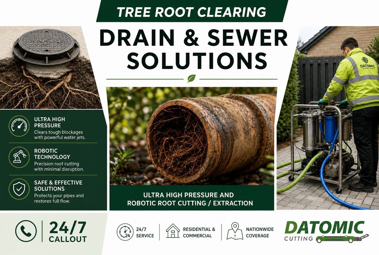 Root Removal from Drains & Sewers