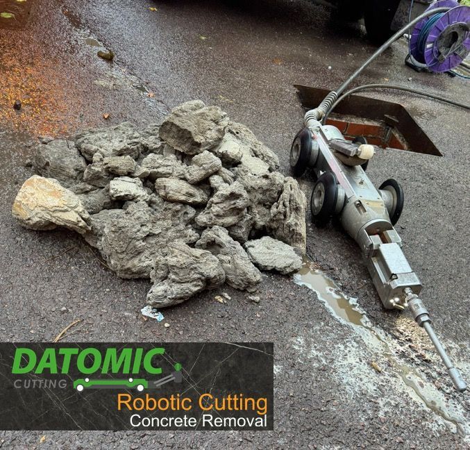 Removing Concrete from Blocked Drains