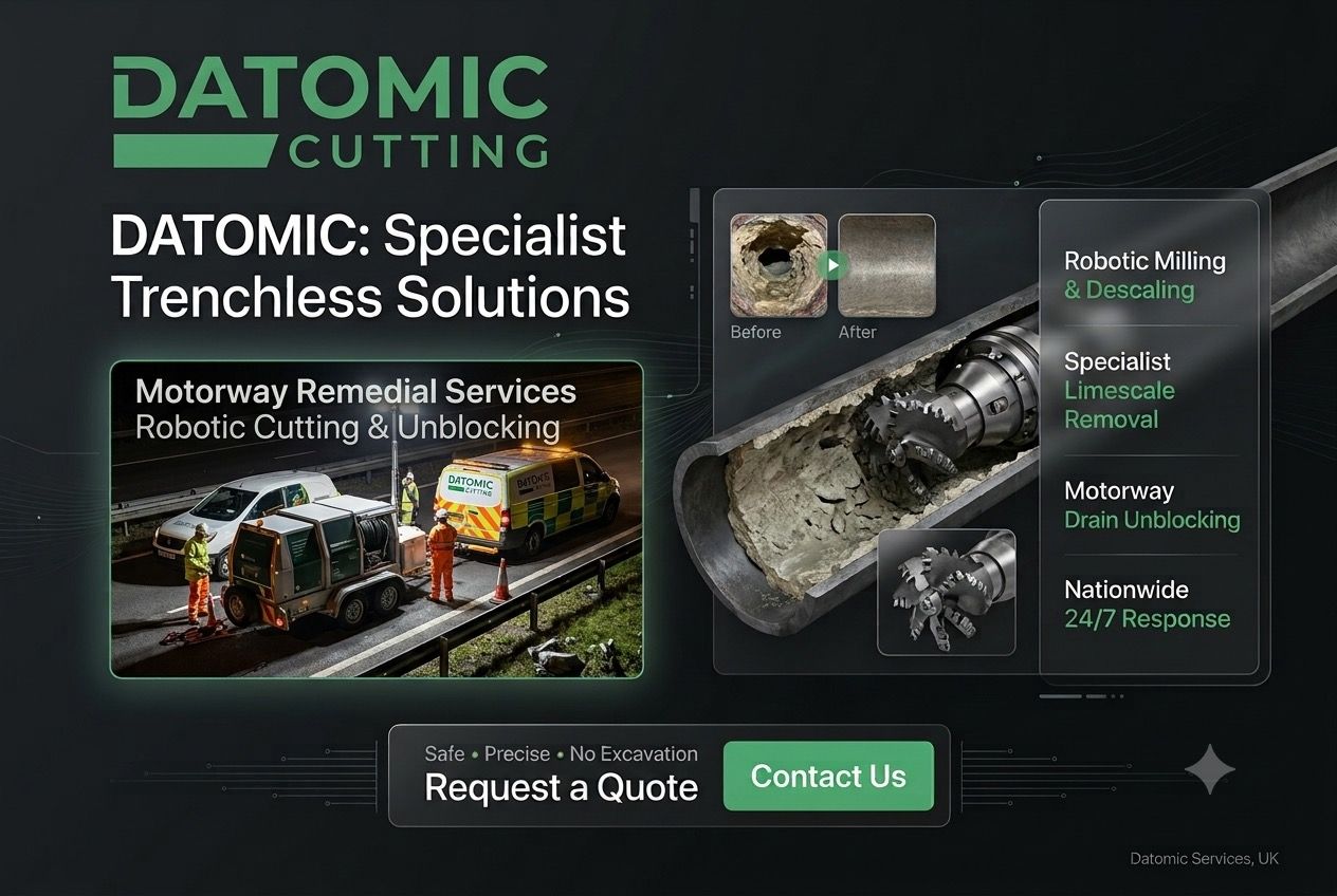 Robotic cutting for concrete and cement from drains .