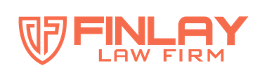 The logo for finlay law firm has a shield on it.