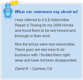 Testimonial - Auto Repair in Cypress, CA
