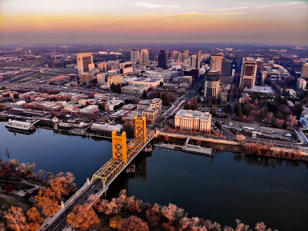 sacramento birds eye view