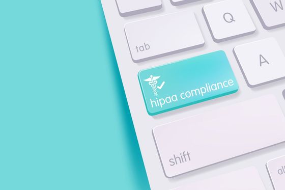 HIPAA Compliance — Keyboard with HIPAA Compliance Button in Dallas, TX