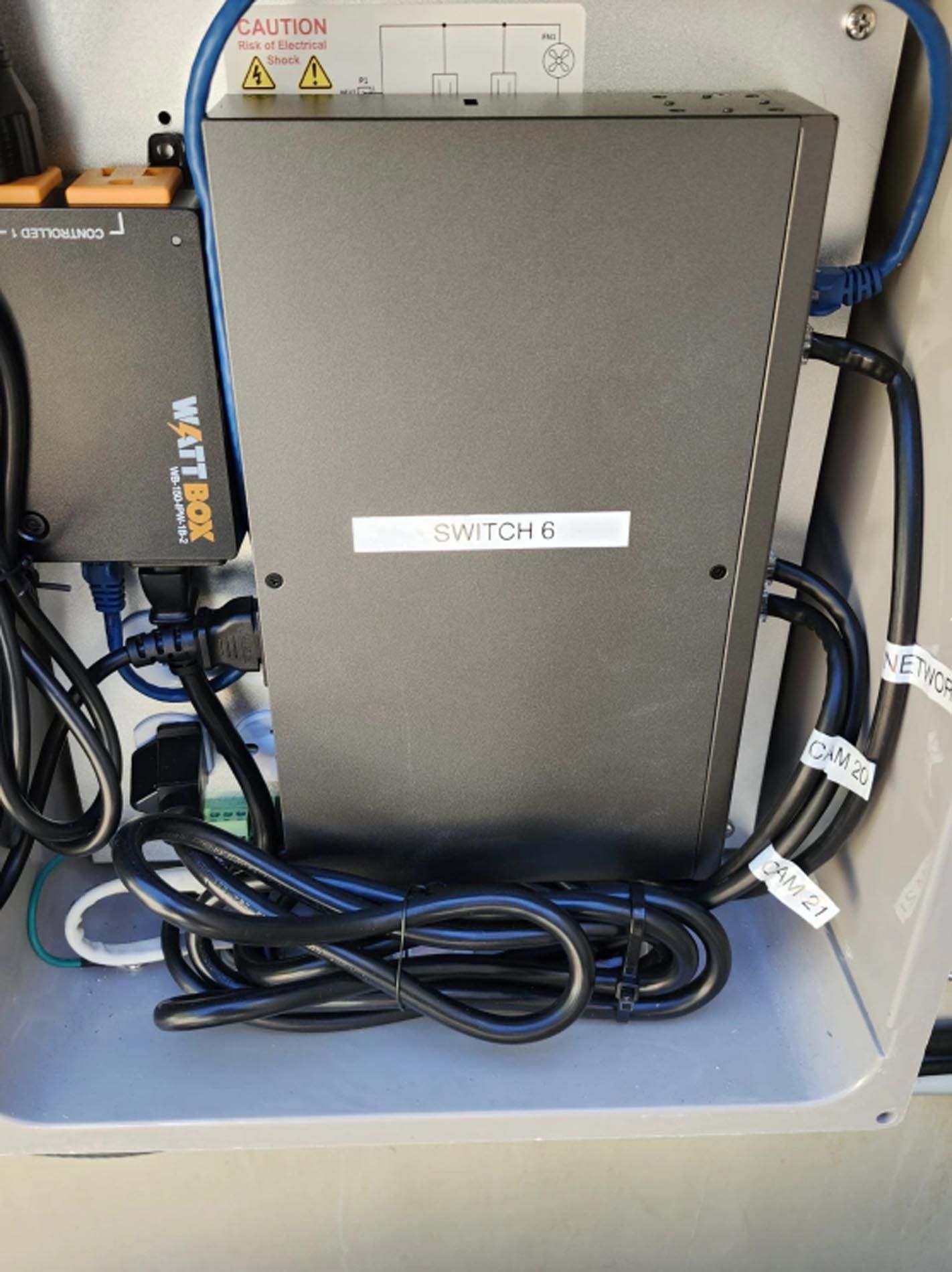 A box with a label on it that says switch 4