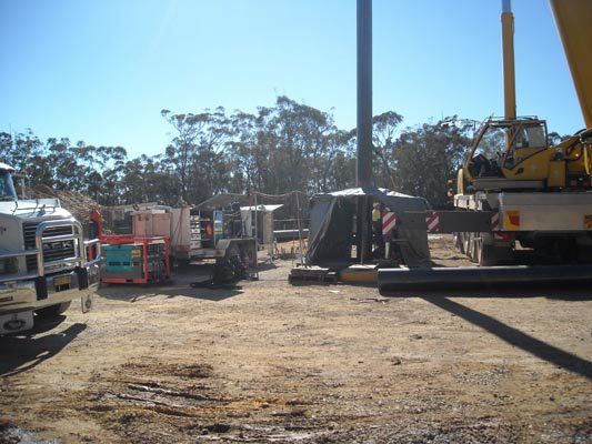 watering bore construction