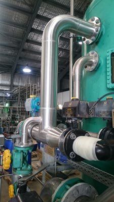 fabricated industrial pipe